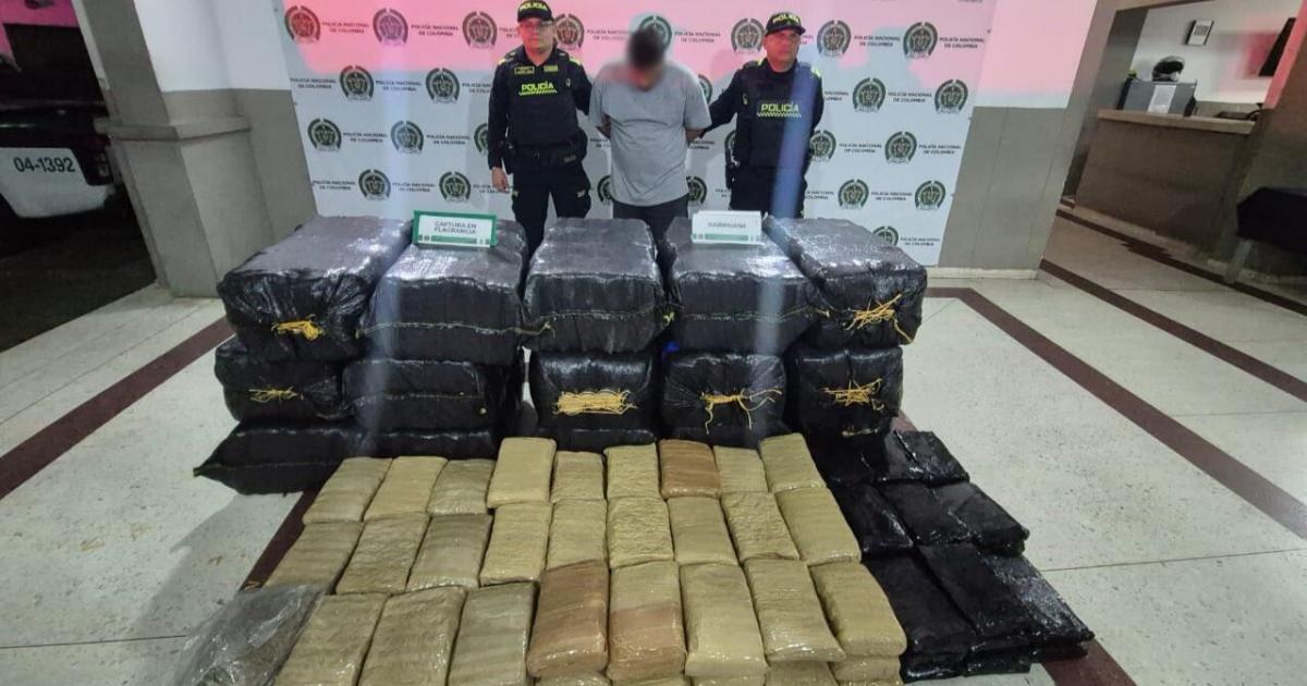 La media tonelada de marihuana pretendía abastecer las plazas de vicio de Medellín y Bello