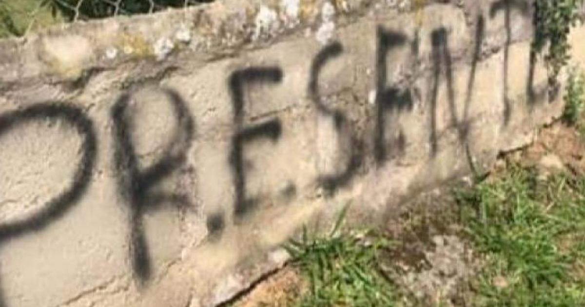 Identifican a responsable de grafitis del ELN en San Antonio de Prado en Medellín