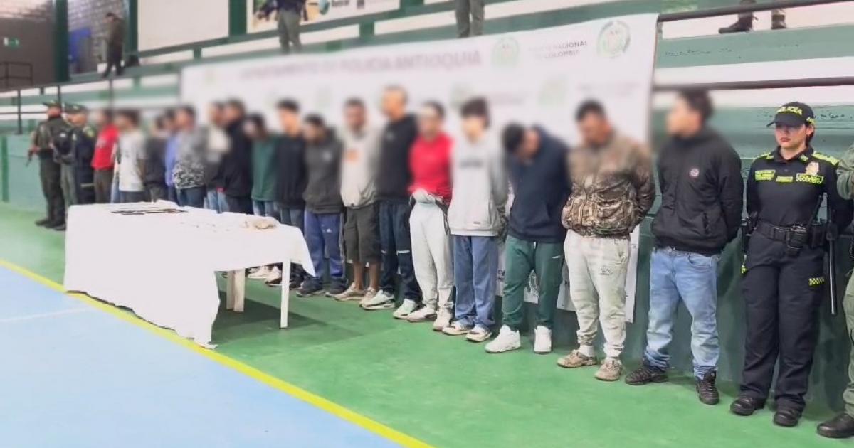 Golpe a los tentáculos de la banda criminal “El Mesa”: capturan a 19 jibaros en Medellín y El Retiro