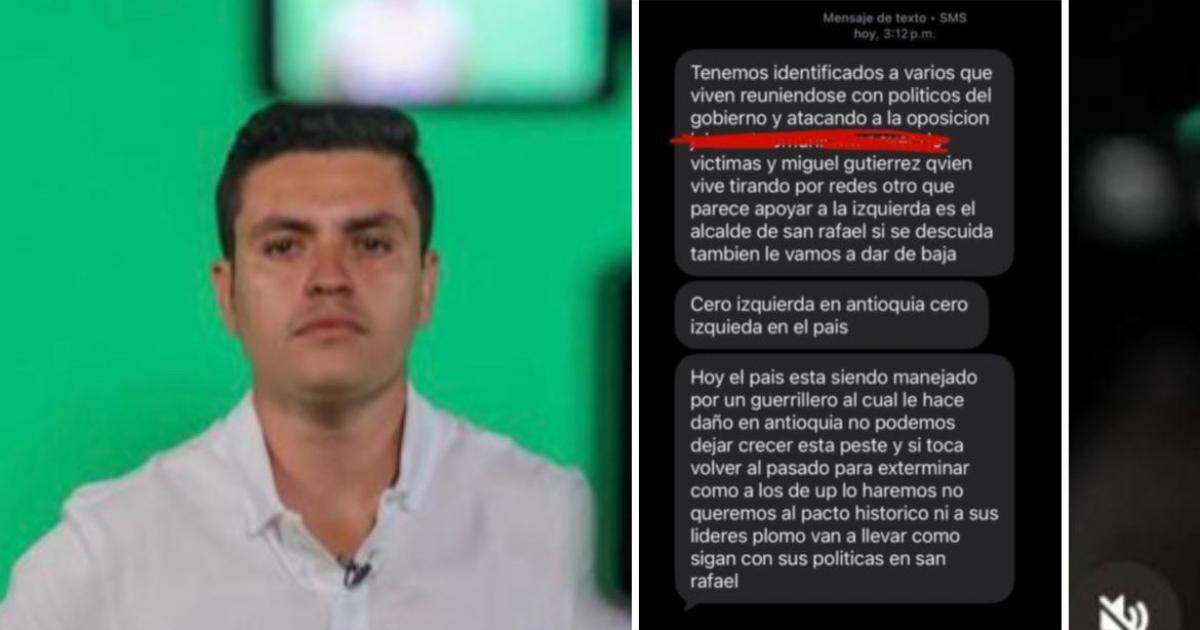 "Plomo van a llevar como la Unión Patriótica": Amenazan de muerte a líder político y funcionarios en San Rafael, Antioquia 