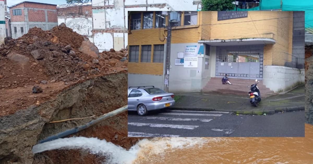 Cerca de 500 estudiantes de un colegio de Medellín tuvo que ser evacuado por una fuga de agua y gas