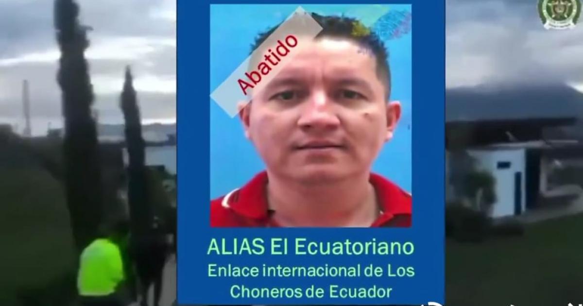 [Video] “El Ecuatoriano”: Capo de la droga ecuatoriana que murió al enfrentarse con la policía en Rionegro, Antioquia