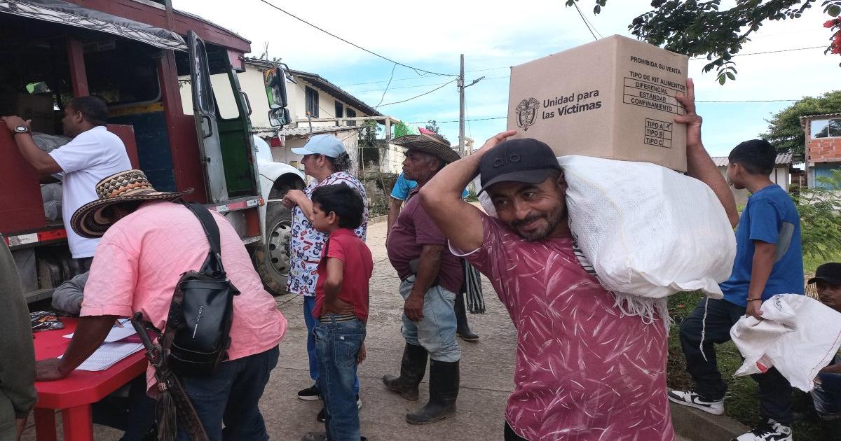 Más de 2 mil desplazados Briceño, reciben 42 toneladas de ayudas humanitarias