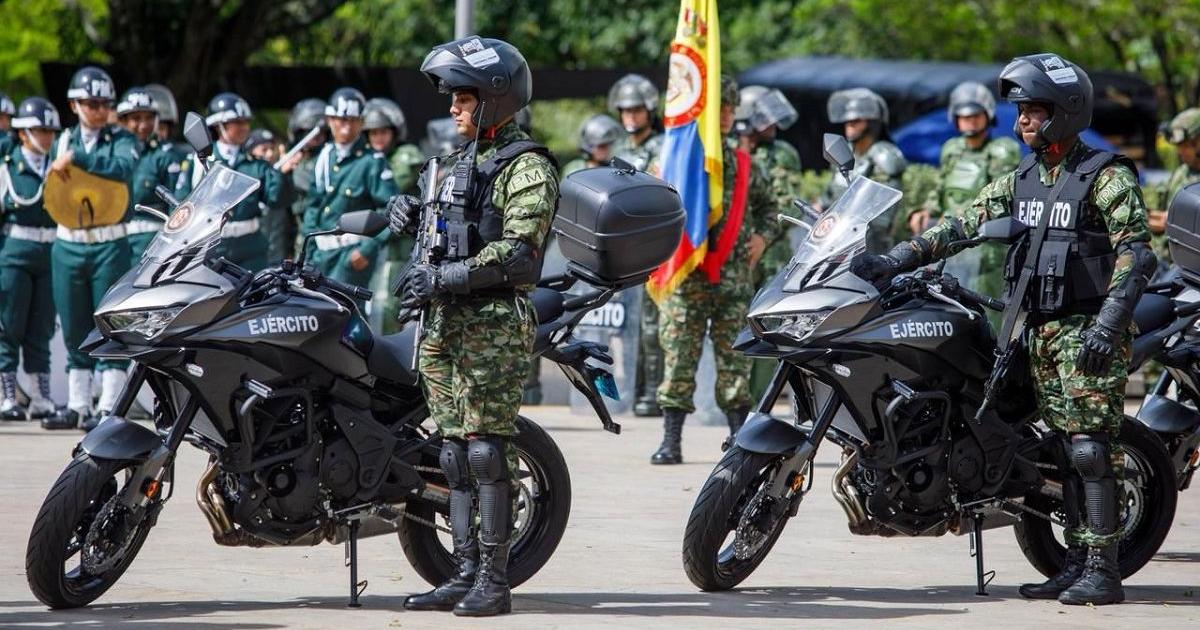 Medellín estrena su primera unidad militar motorizada para patrullar zonas críticas de la ciudad