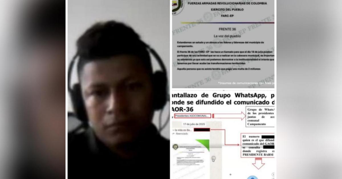 Presidente de JAC reunió a 200 personas, al parecer, para frenar al Ejército en Campamento, Antioquia