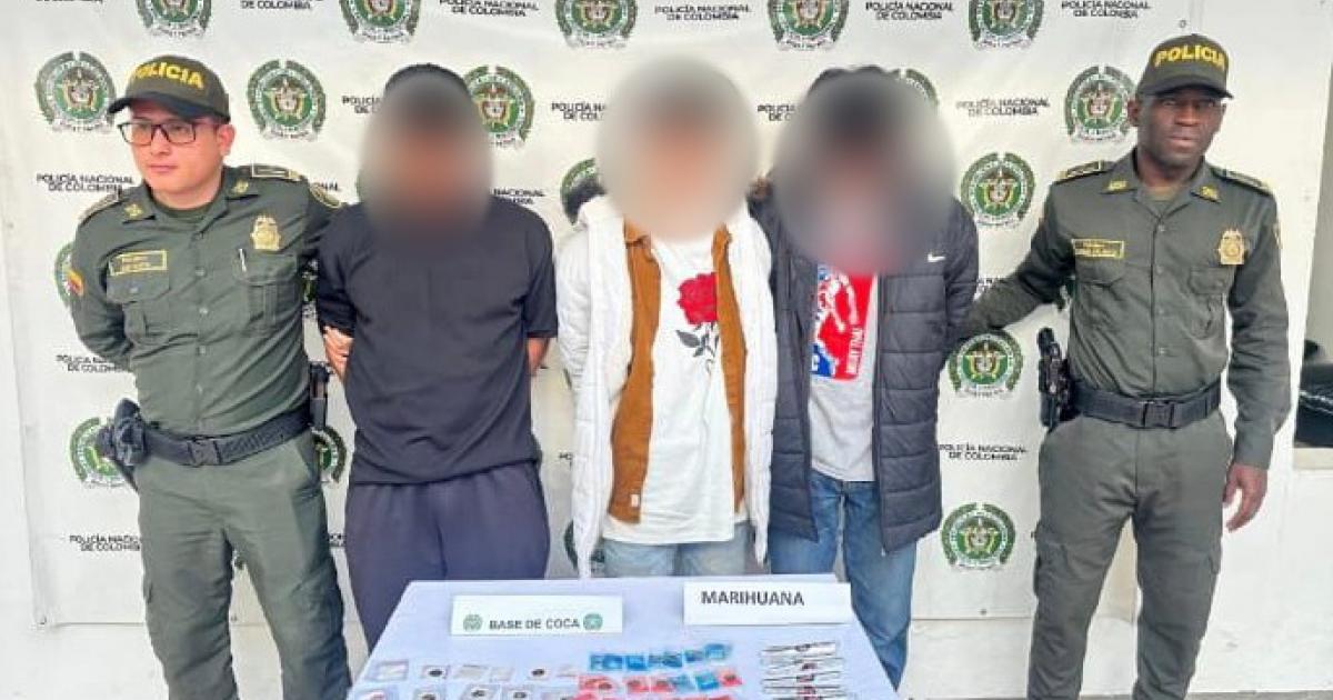 Importante plaza de vicio en Marinilla: Capturan a tres jibaros de redes criminales