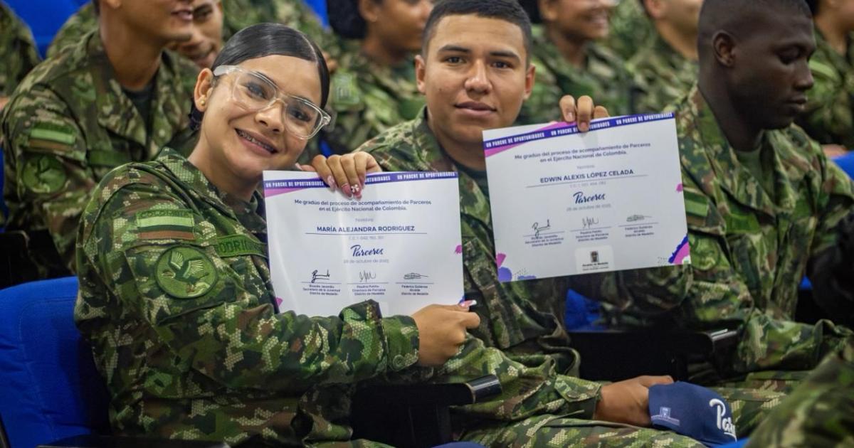Programa Parceros de Medellín: 147 exsoldados Inician su vida civil