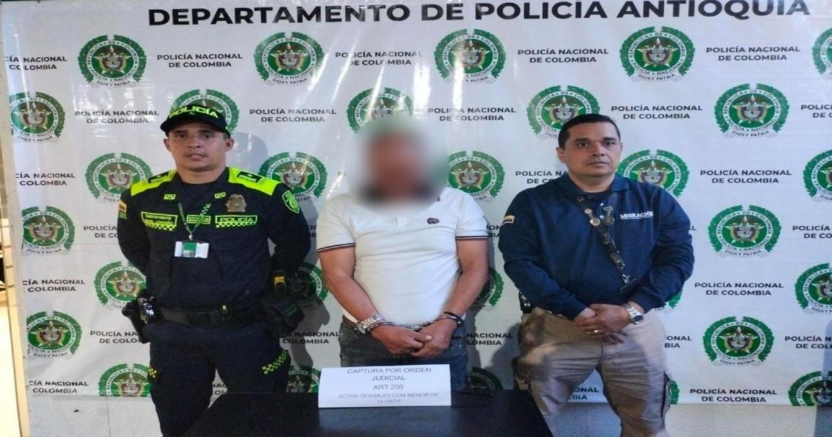 Capturan en Aeropuerto de Rionegro a hombre requerido por abuso de menores, pretendía salir del país