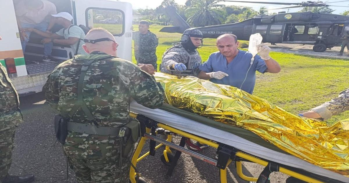 Un soldado herido tuvo que ser evacuado en zona fronteriza con Panamá, después de activación de campo minado