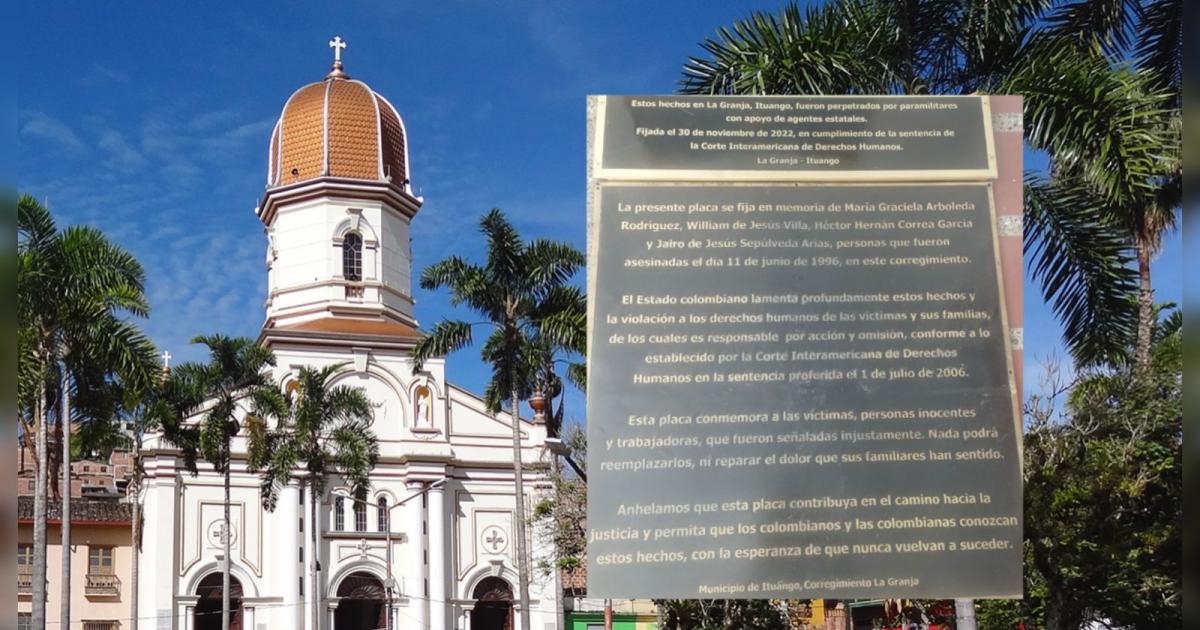 Rector de Ituango es desplazado tras recibir amenazas de ilegales por instalar placa que recordaba masacre de 1996