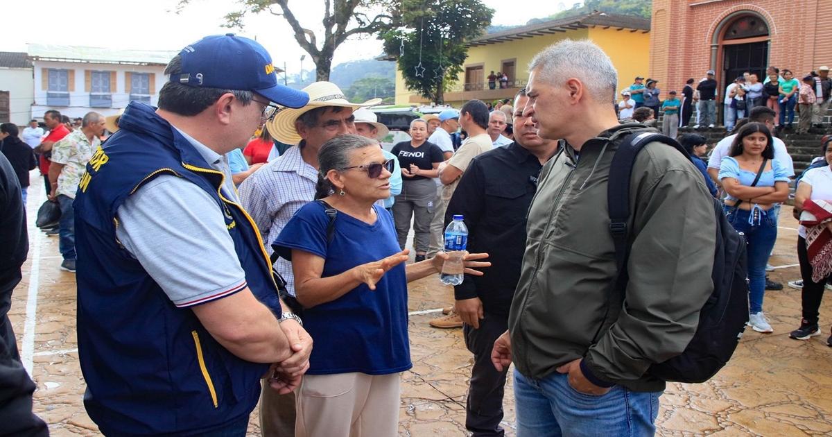 Autoridades reubicarán a la 25 familias damnificadas por las lluvias en Pueblorrico (Antioquia)