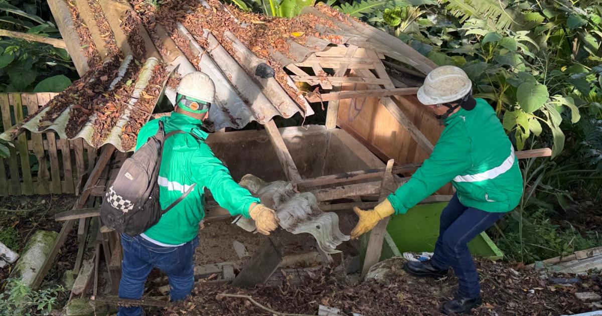 Desmontaron las casetas donde hacían las rumbas decembrinas en el barrio Popular de Medellín