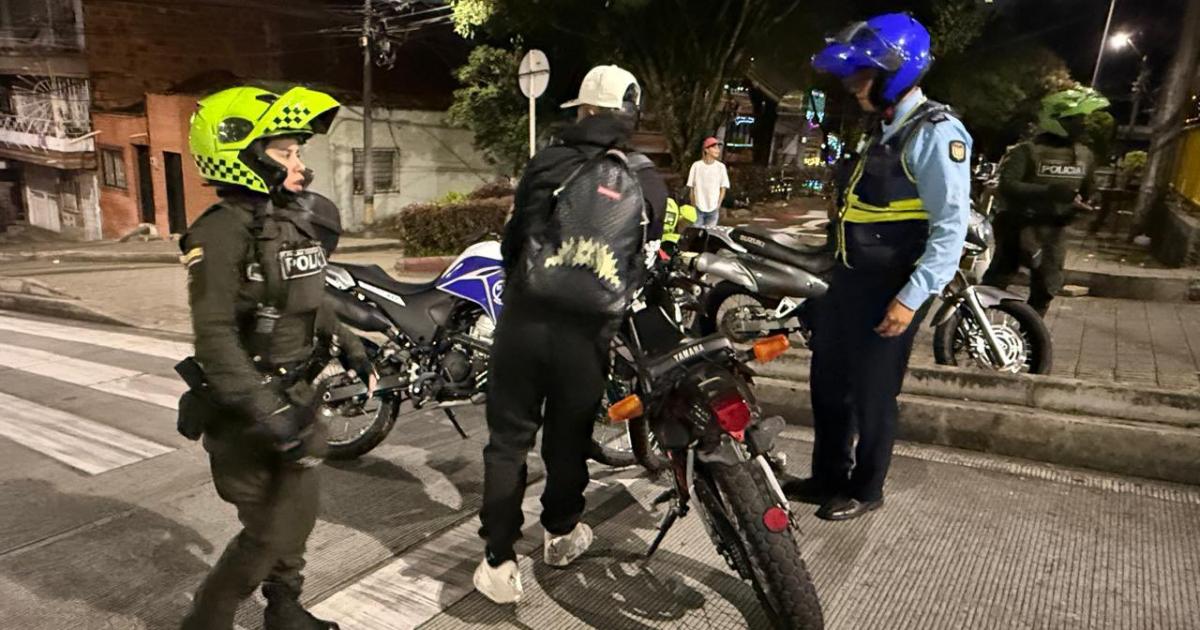 Cerca de 60 motocicletas fueron inmovilizadas por piques ilegales en el barrio Aranjuez de Medellín