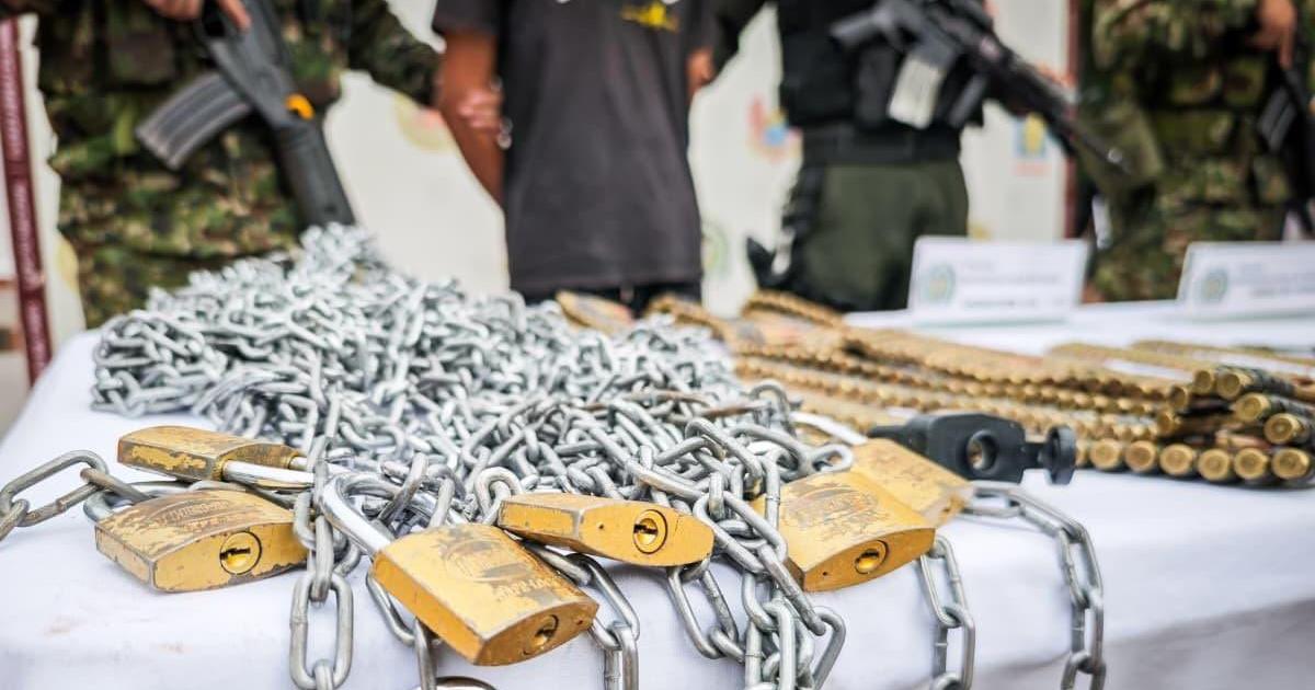 Ejército capturó a alias "Pachelo", señalado de activar explosivos contra la fuerza pública en Antioquia