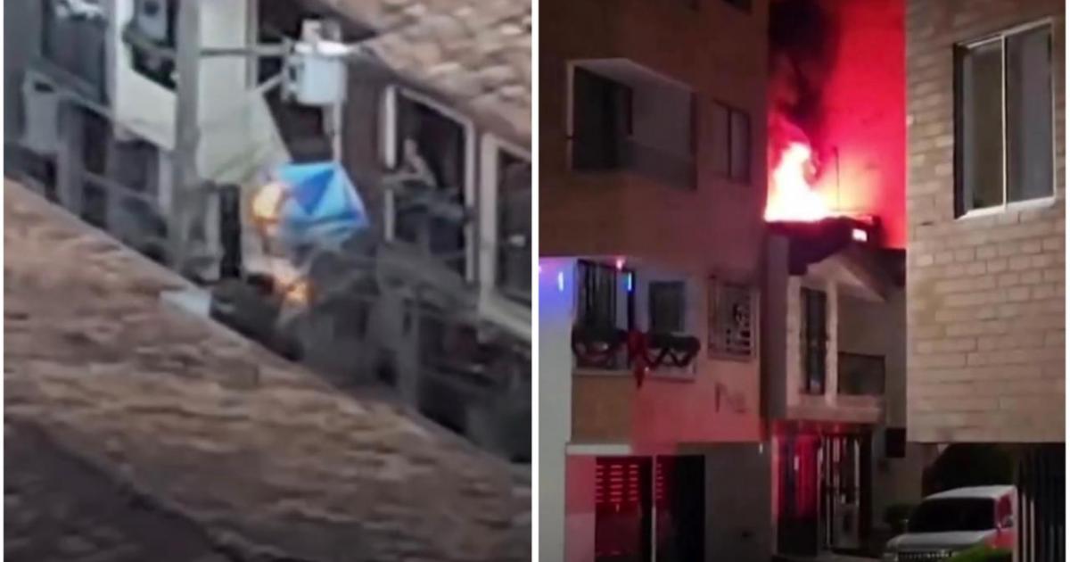 Globo de mecha destruye cuarto útil con elementos navideños en Envigado