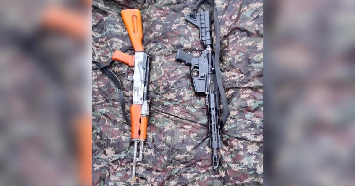 Hallaron cuatro fusiles y municiones del Clan del Golfo en caletas de Támesis