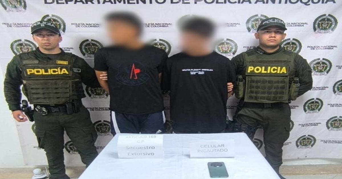 Policía frustra secuestro de un transportador en Valdivia (Antioquia) y captura a dos presuntos responsables