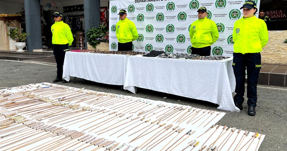 Desmantelan polvorera en La Ceja que tenía listos 240 kilos de explosivo negro para fin de año