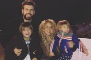 Shakira, Gerard Piqué y sus hijos