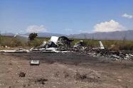 Restos de aeronave en México 