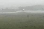 Aeronave se salio de la pista en medio de un fuerte aguacero en el Meta
