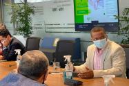 Reunión del personero de Medellín, William Vivas, con funcionarios de EPM.