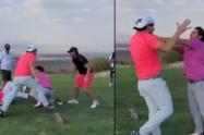 Pelea en campo de golf