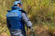 Zona limítrofe entre Antioquia y Bolívar, atrapada entre campos minados y guerra territorial