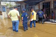 Personas afectadas por lluvias en El Bagre y Zaragoza en Antioquia