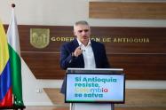 “La democracia se nos puede esfumar en minutos y la libertad en segundos”; Gobernador de Antioquia