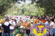 Desfile de silleteritos en Santa Elena