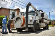 Mantenimiento del sistema de alcantarillado en La Ceja, Antioquia