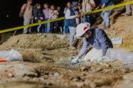 Hallazgo estructuras óseas en la Escombrera, comuna 13 de Medellín