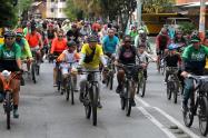 Ciclopaseo en Santa Elena, Medellín