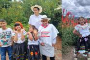 Juana Soto es la silletera de 11 años con síndrome de Dawn que hizo historia al desfilar en 2024