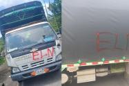 ELN amenaza  a transportadores de la empresa D1 