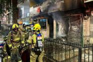 Una persona muerta dejó incendio de una vivienda en Medellín