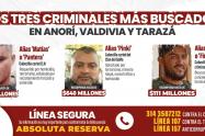 Ofrecen millonaria recompensa por cabecillas en Antioquia 