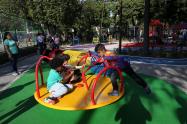 Parque infantil en la Unidad Deportiva de Belén