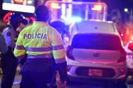 Fuerza pública en operativo de control 