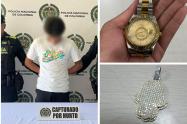 A un turista “gringo” lo bajaron de un reloj Rolex y una a cadena de $200 millones en Medellín