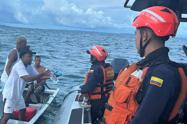 Rescate de cuatro personas en el Golfo de Urabá 