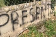 Grafitis del ELN en San Antonio de Prado 