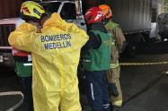 Emergencia por fuga de amoníaco en Medellín 