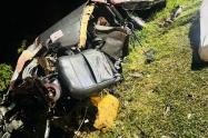 Dos muertos y tres heridos en accidente de tránsito en Marinilla 