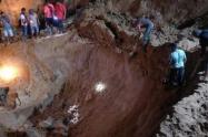 Buscan a minero que quedó atrapado por un alud de tierra en El Bagre, Antioquia 