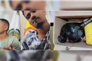 [FOTOS] A prisión hombres que instalaron olla bomba con metralla en la estación de Policía de Amalfi 