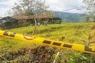 Referencia de homicidio en zona rural