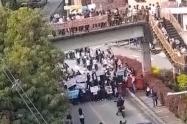 Protesta de estudiantes en Copacabana 