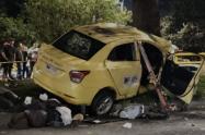 taxista falleció en accidente de tránsito en Medellín